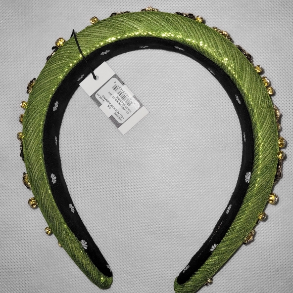 Lele Sadoughi Zodiac Leo Alice Headband Peridot Green NWT - Picture 6 of 7